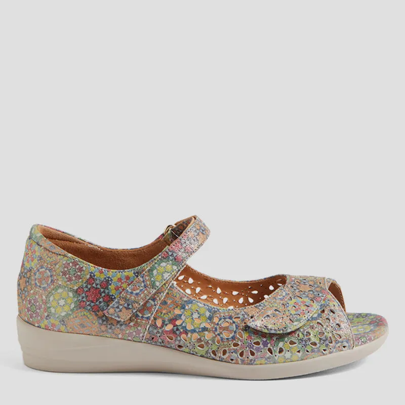 DAFFODIL W  - ORANGE MULTI LEATHER FS