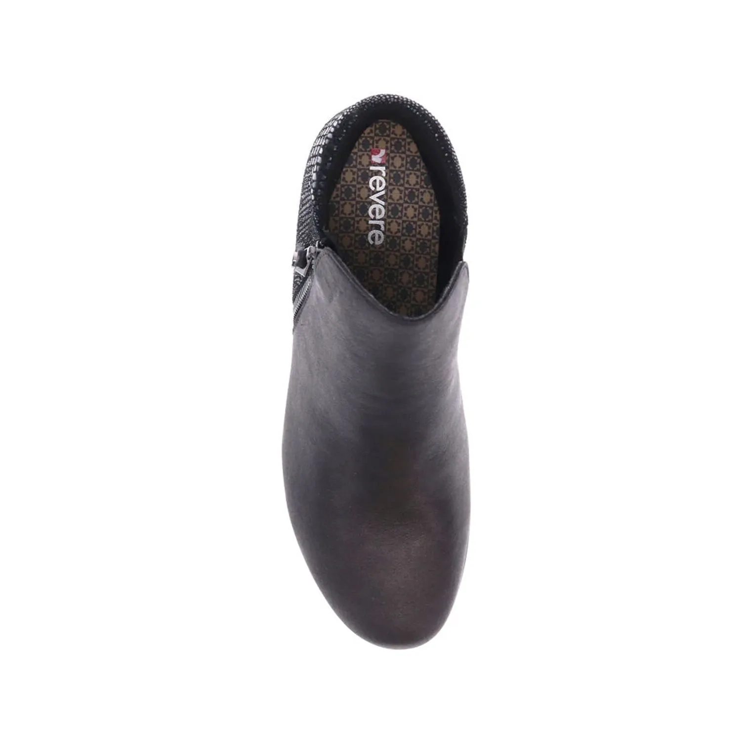 DAMASCUS - ONYX BLACK LIZARD LEATHER ANKLE BOOTS