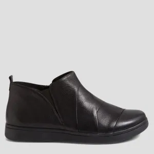 DAMLA XF - BLACK LEATHER-BLACK SOLE FS