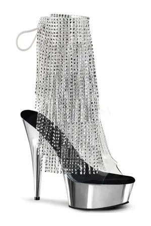 DELIGHT-1017RSF Platform Boot  | Clear Vinyl