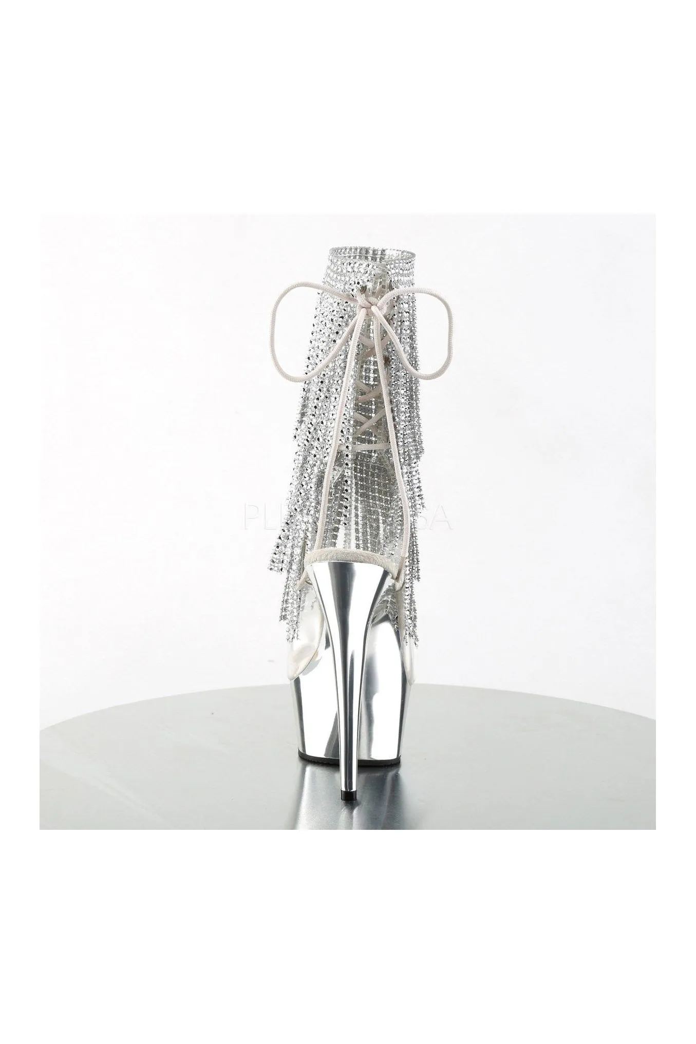 DELIGHT-1017RSF Platform Boot  | Clear Vinyl