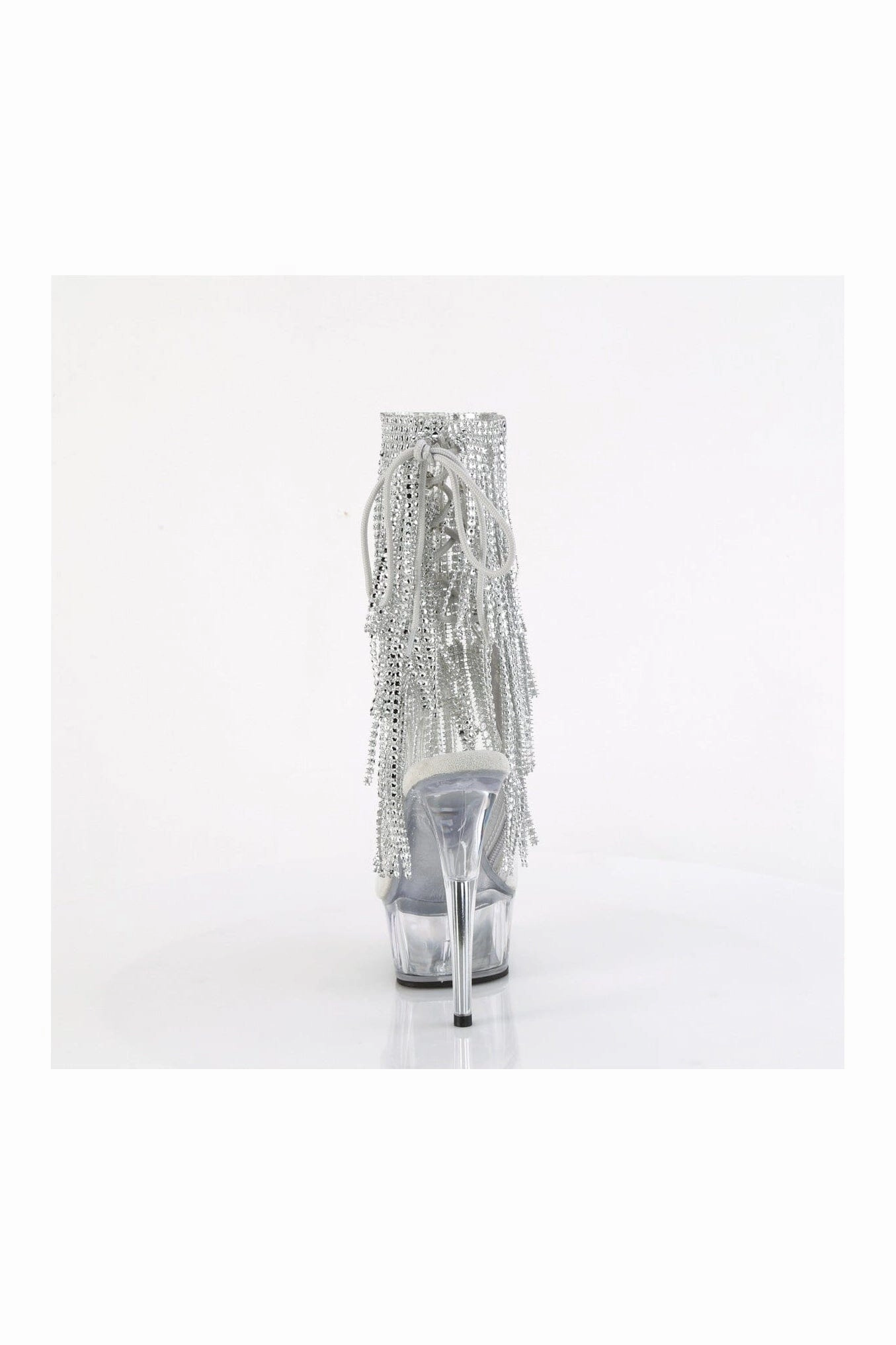 DELIGHT-1017RSF Clear Vinyl Ankle Boot