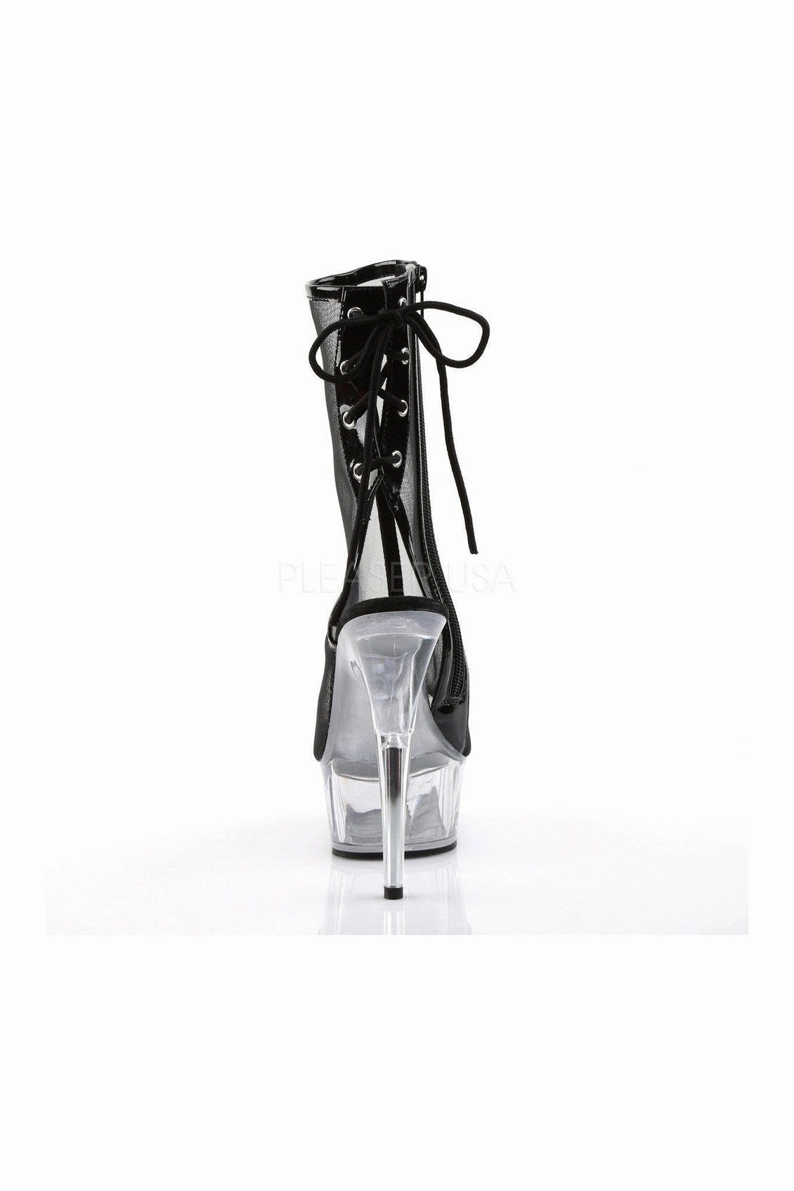 DELIGHT-1018MSH Platform Boot  | Black Mesh