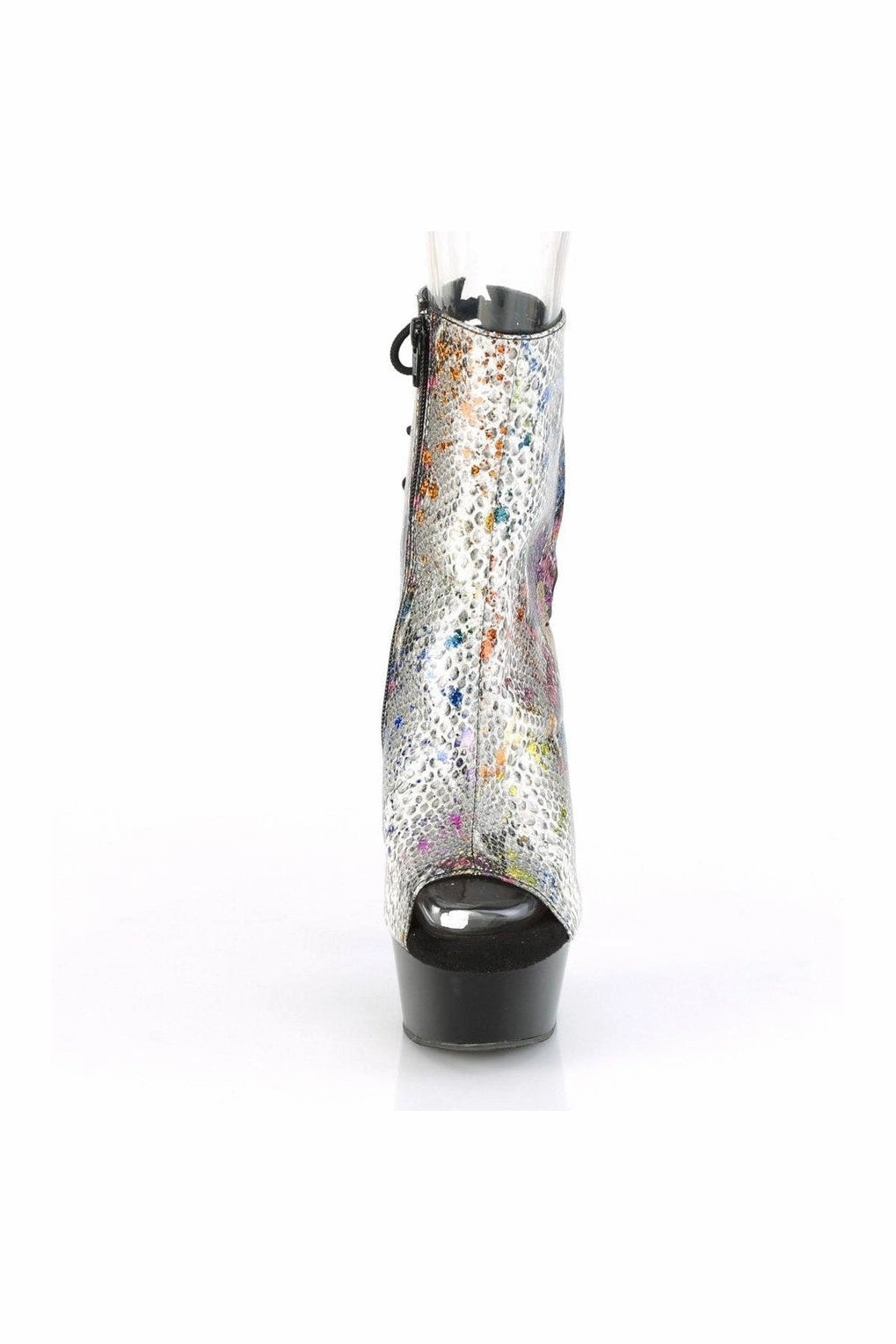 DELIGHT-1018SP Exotic Ankle Boot | Animal Faux Leather