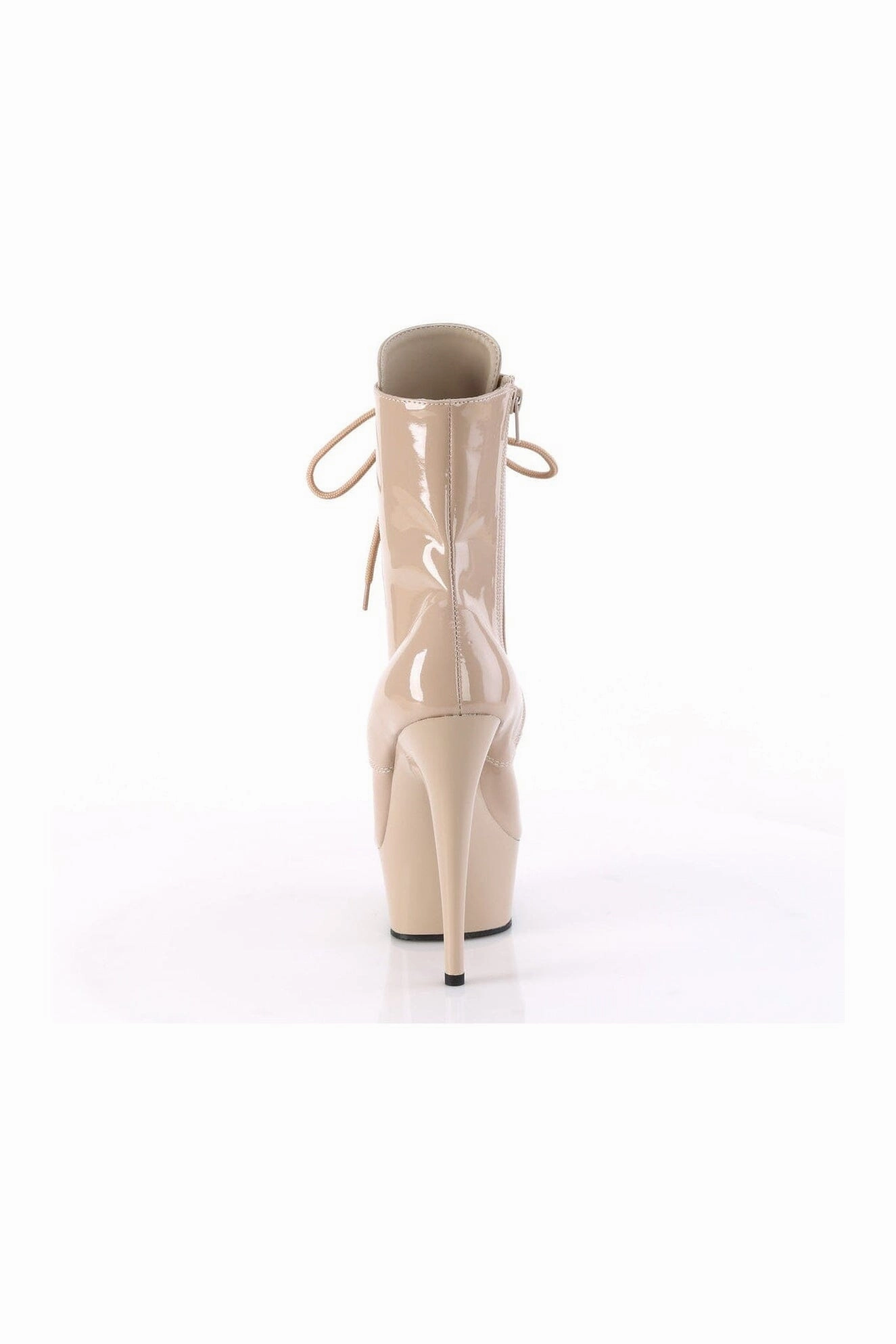 DELIGHT-1020 Nude Patent Ankle Boot