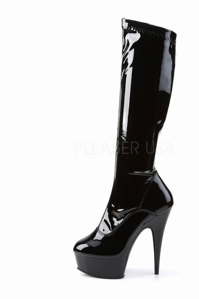 DELIGHT-2000 Platform Boot  | Black Patent