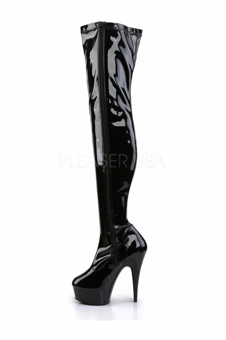 DELIGHT-3000 Platform Boot  | Black Patent