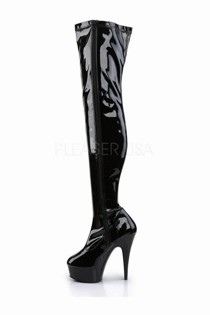 DELIGHT-3000 Platform Boot  | Black Patent