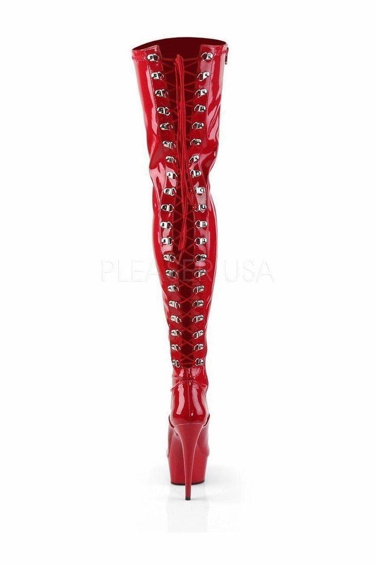 DELIGHT-3063 Platform Boot  | Red Patent