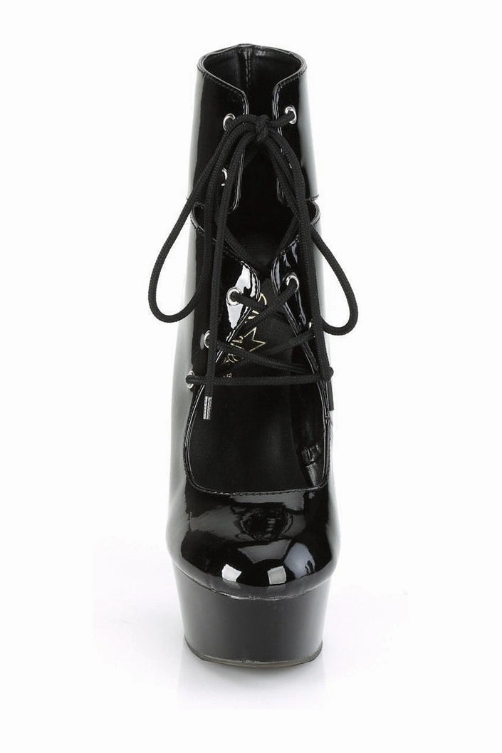 DELIGHT-600-22 Exotic Boot | Black Patent