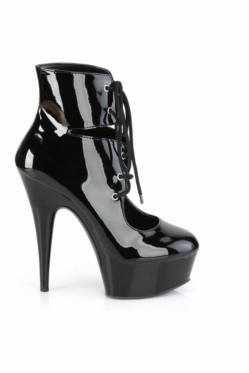 DELIGHT-600-22 Exotic Boot | Black Patent