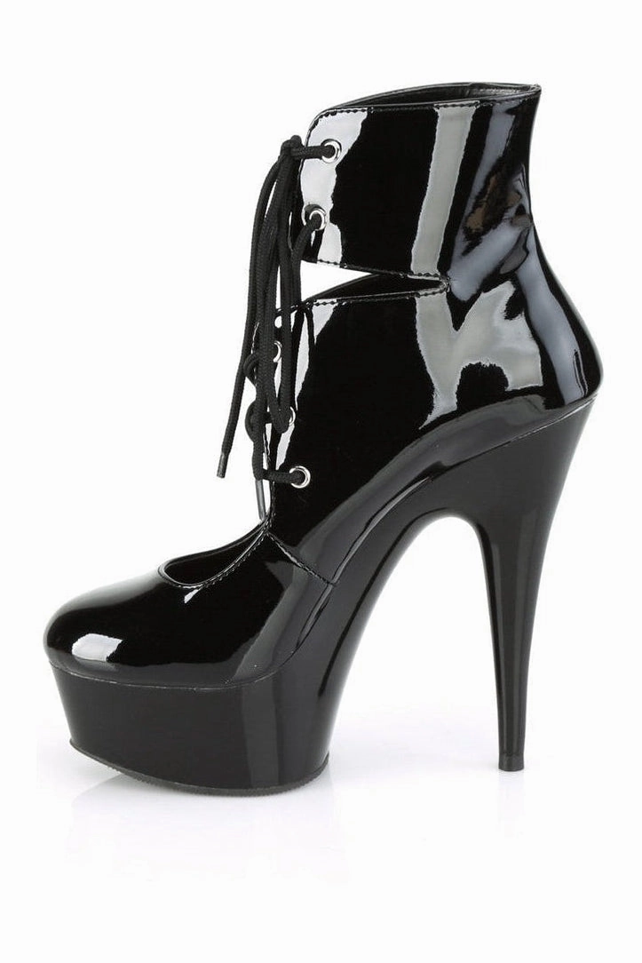 DELIGHT-600-22 Exotic Boot | Black Patent