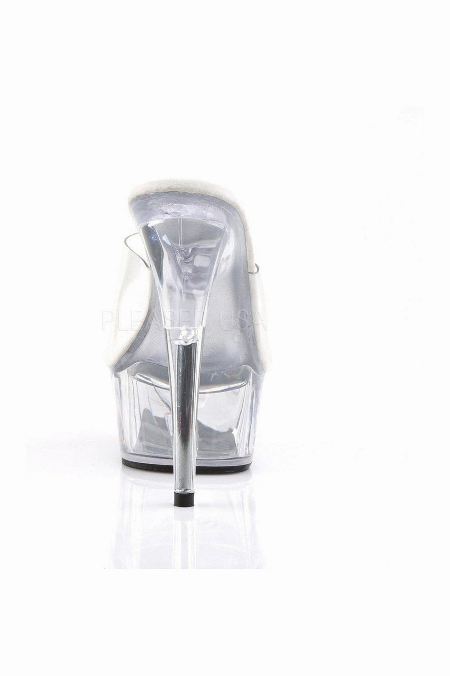 DELIGHT-601 Platform Slide  | Clear Vinyl