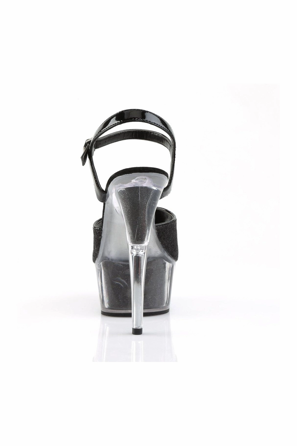 DELIGHT-609-5G Sandal | Black Glitter