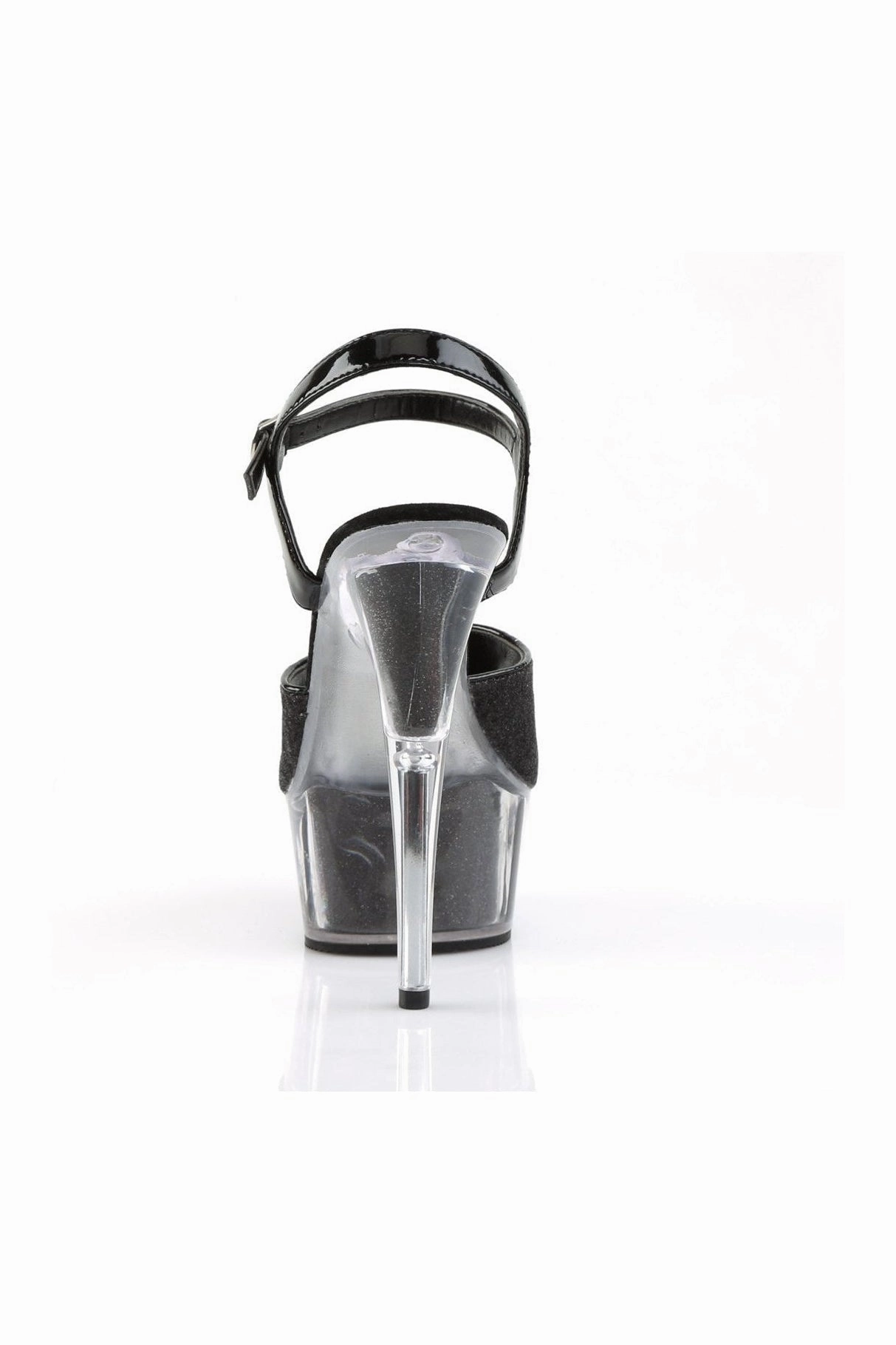 DELIGHT-609-5G Sandal | Black Glitter