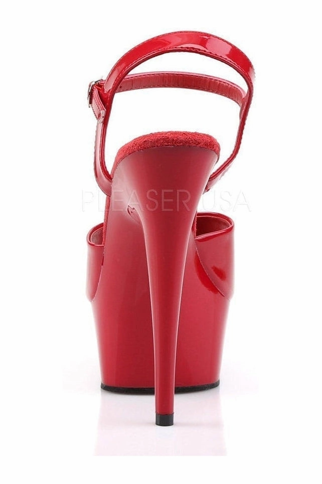 DELIGHT-609 Platform Sandal  | Red Patent