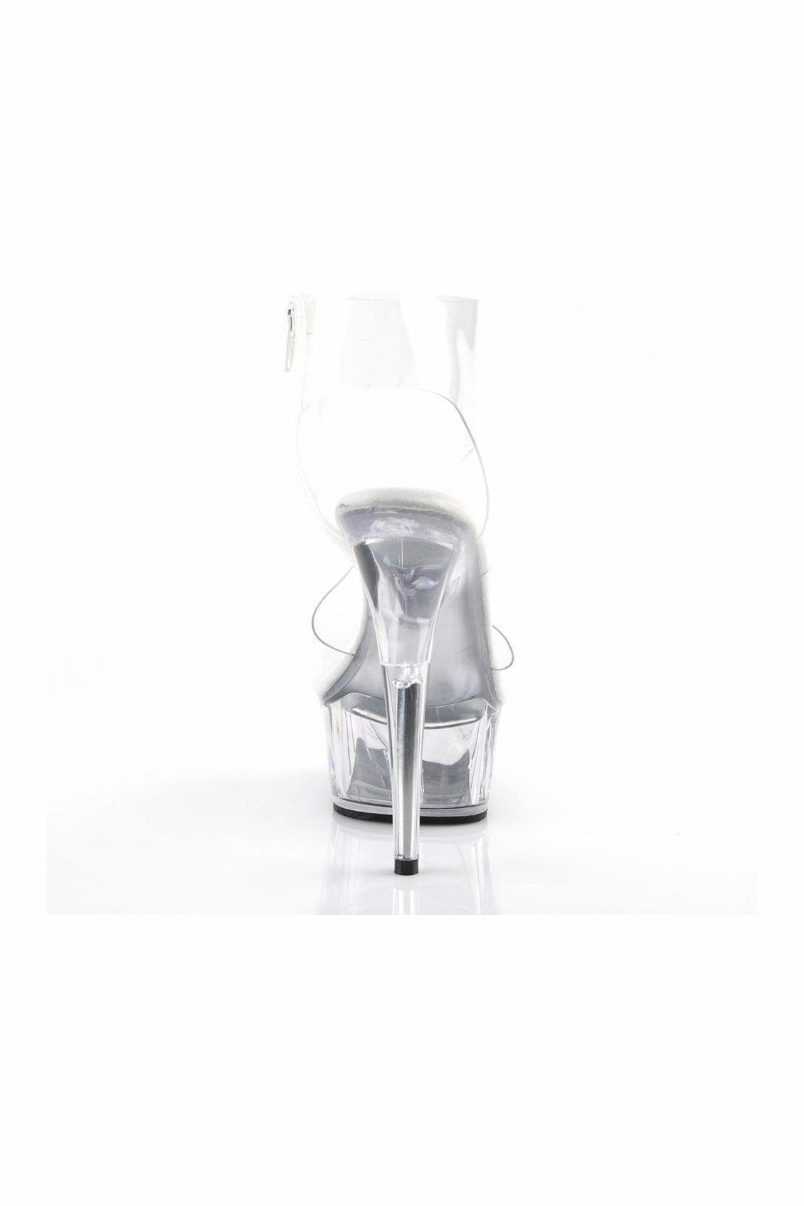 DELIGHT-633 Platform Sandal  | Clear Vinyl