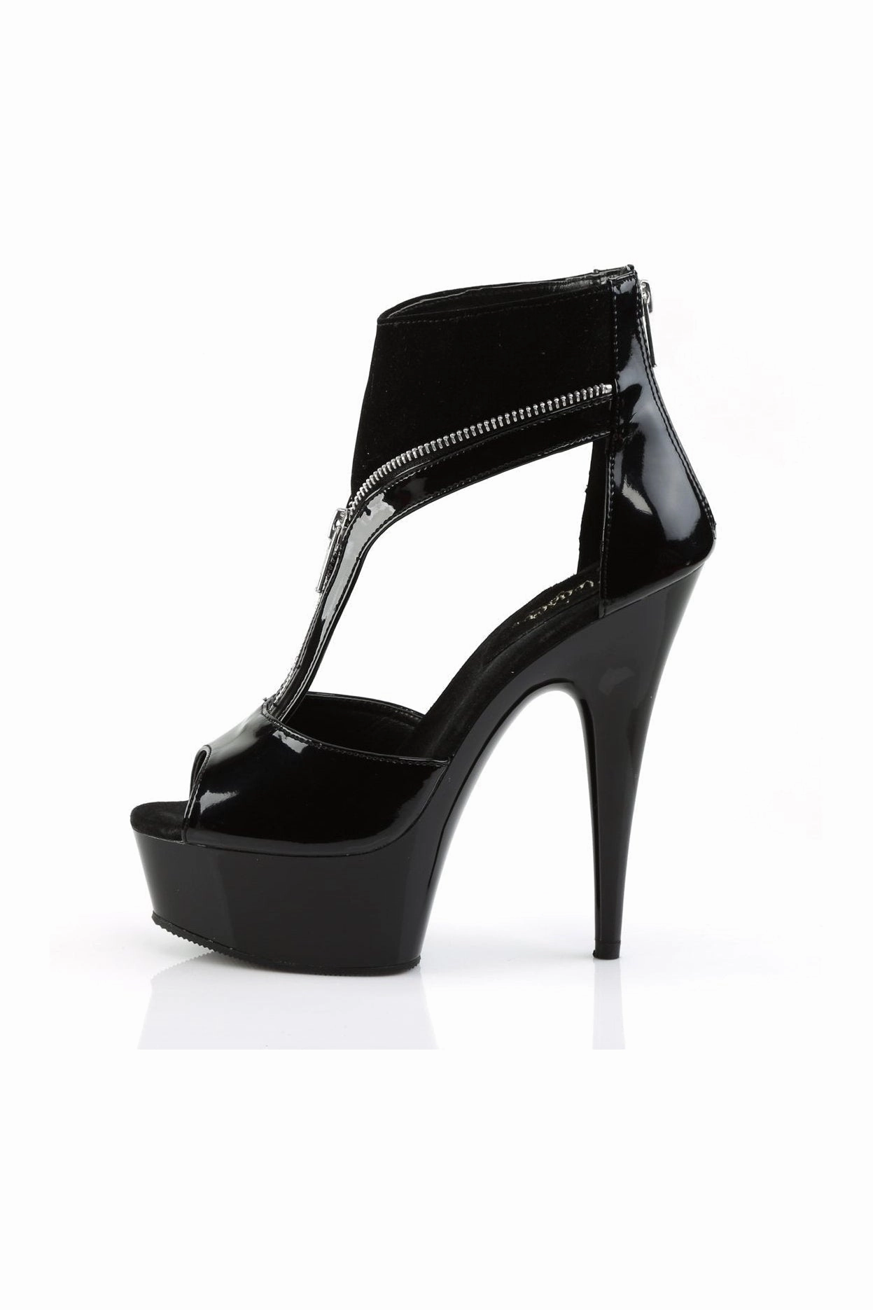 DELIGHT-690 Sandal | Black Patent