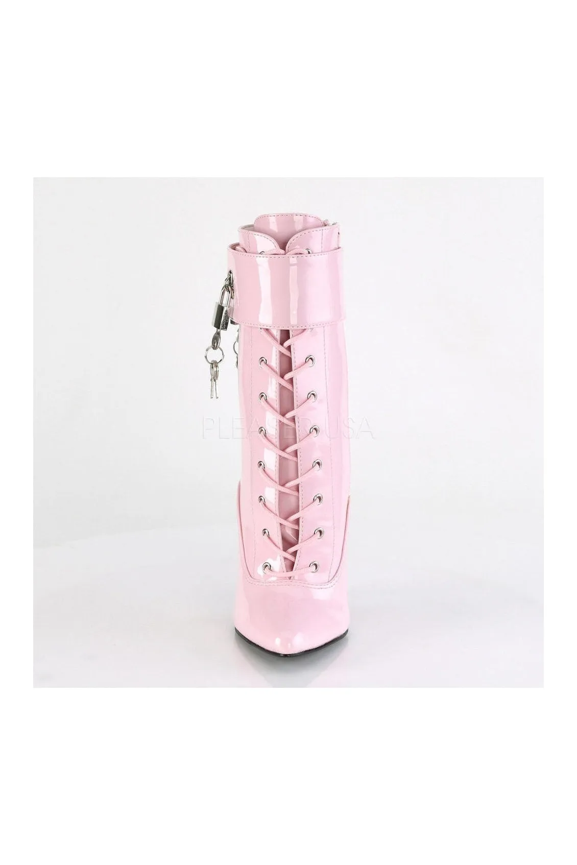 DOMINA-1023 Ankle Boot | Pink Patent