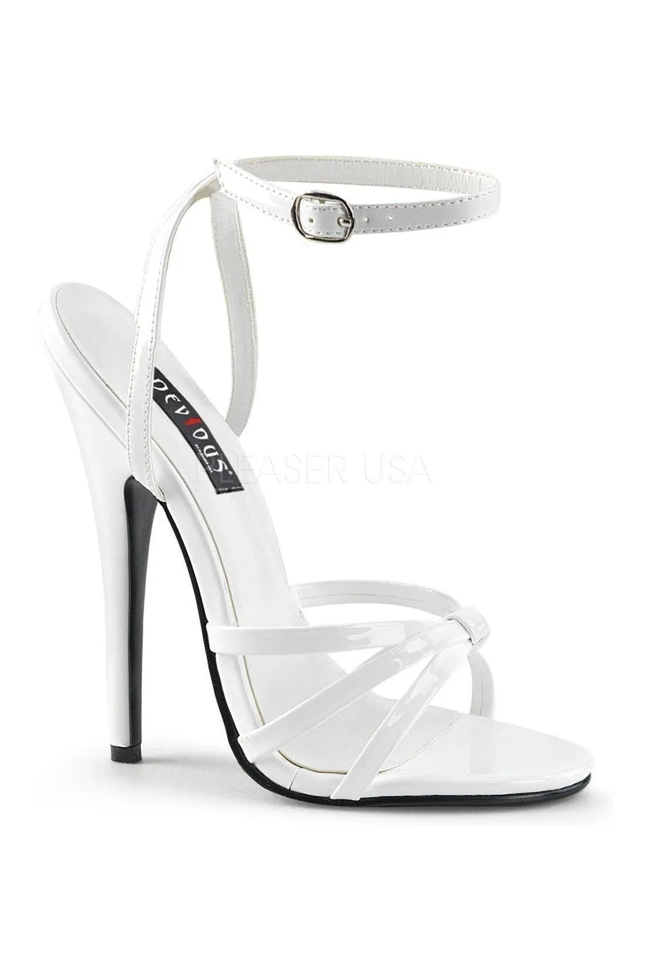 DOMINA-108 Sandal  | White Patent