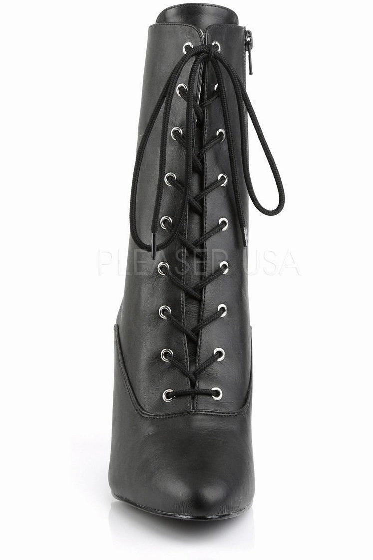 DREAM-1020 Ankle Boot | Black Faux Leather