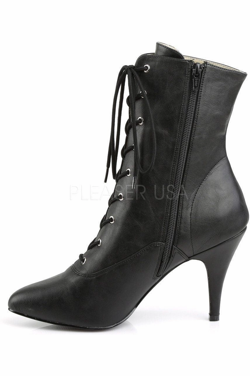 DREAM-1020 Ankle Boot | Black Faux Leather