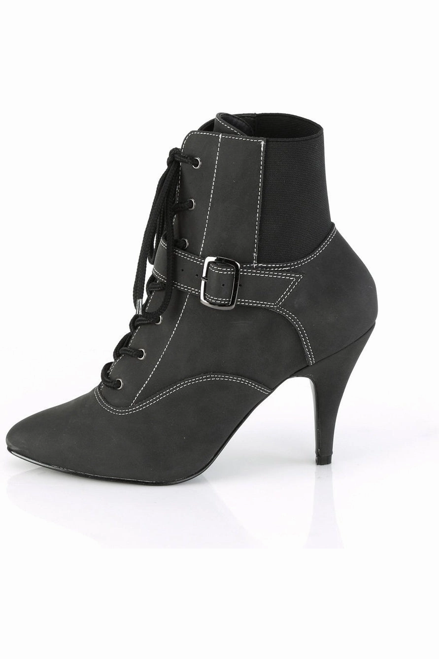 DREAM-1022 Ankle Boot | Black Faux Leather