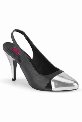 DREAM-405 Pump | Black Faux Leather