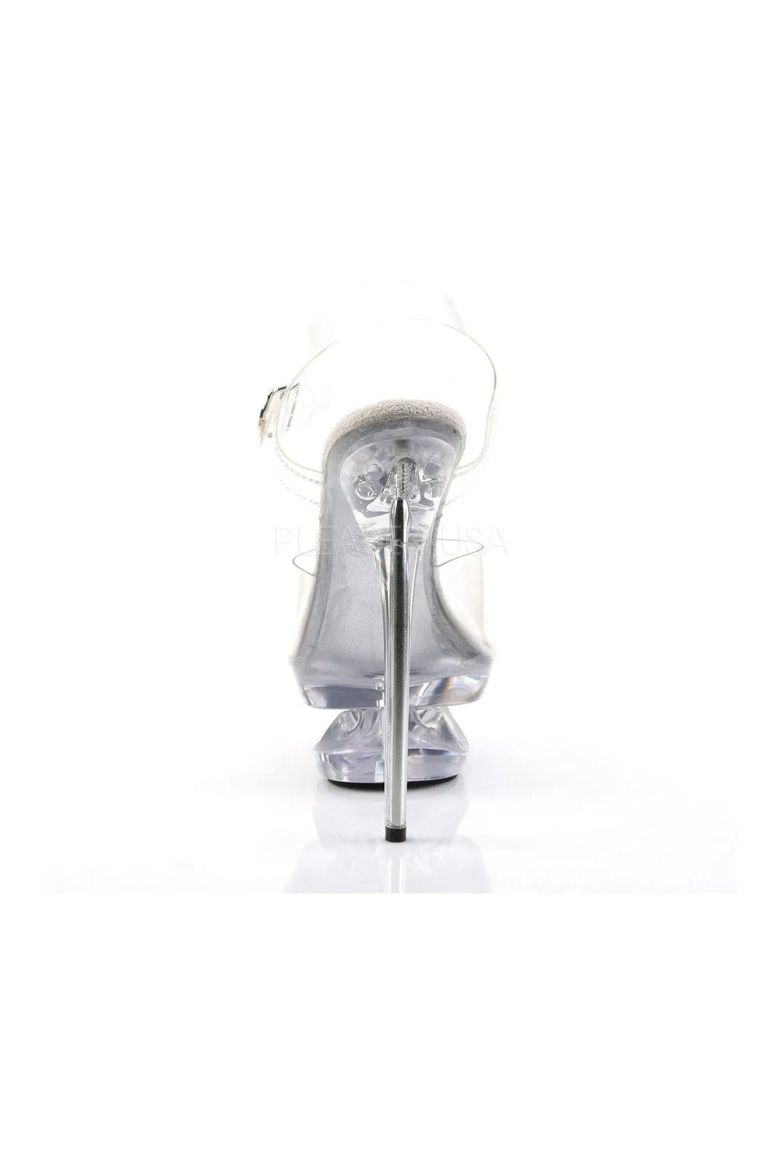 ECLIPSE-608 Platform Sandal  | Clear Vinyl