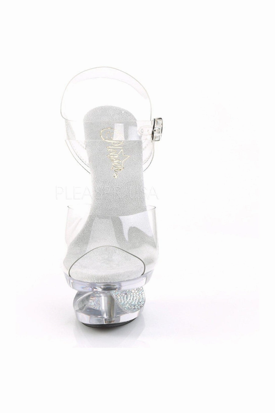 ECLIPSE-608DM Platform Sandal  | Clear Vinyl