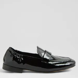 EFRAN W - BLACK PATENT LEATHER LOAFER FLATS