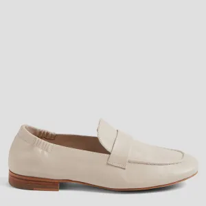 EFRAN W - VANILLA LEATHER LOAFER FLATS