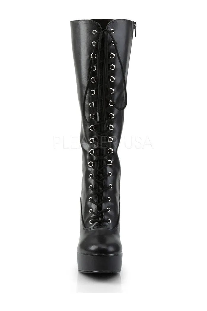 ELECTRA-2020 Platform Boot  | Black Faux Leather