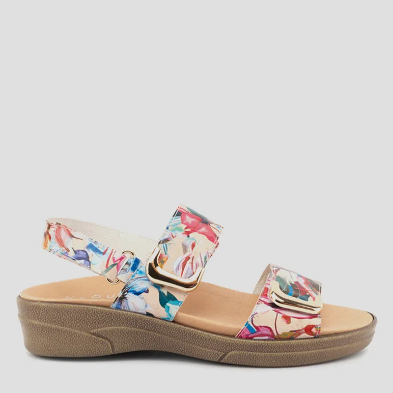 ELEGANCE PRINT - HIBISCUS LEATHER