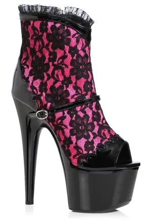 Ellie 709-CAMILA 7" Platform Lace Ankle Boot