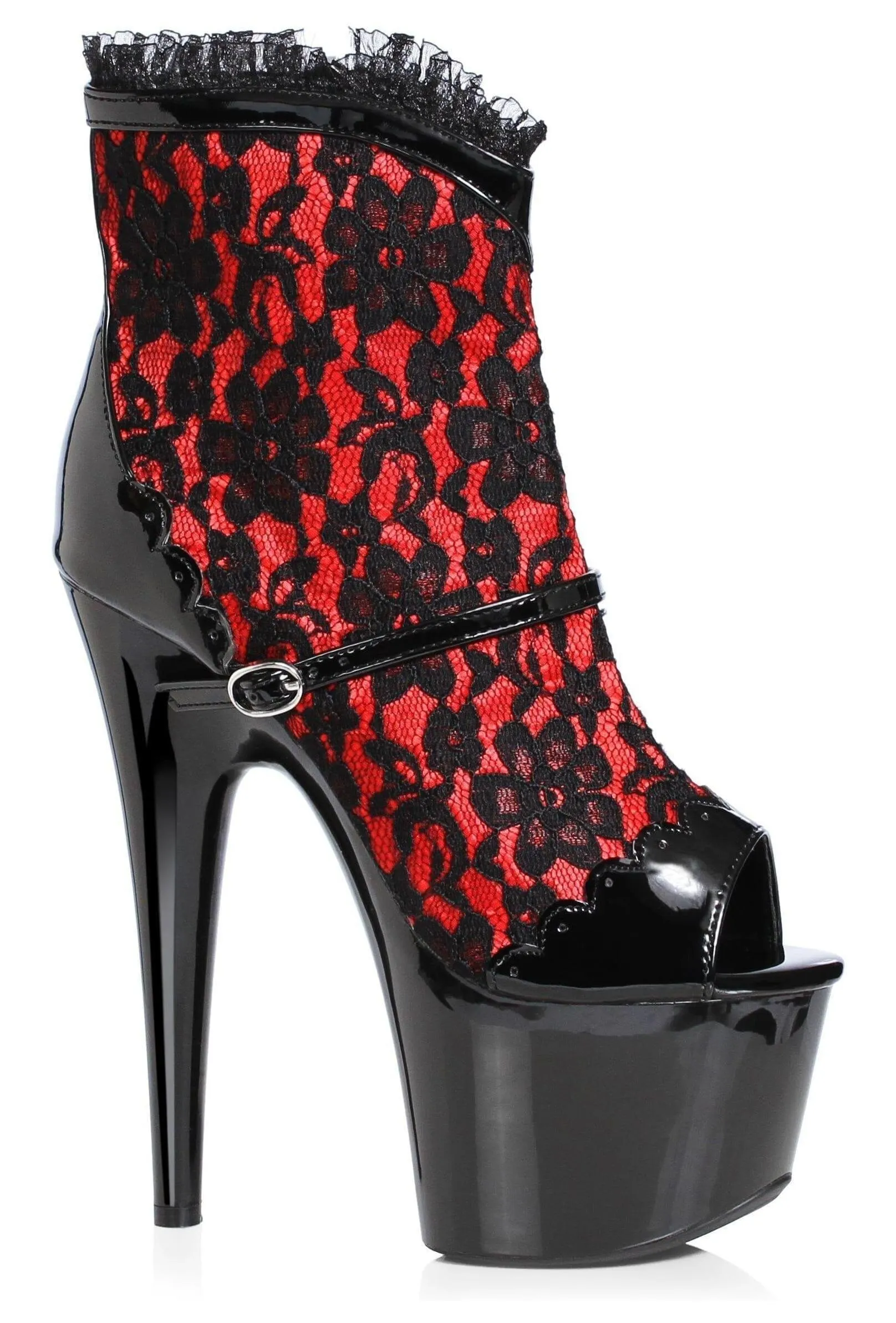 Ellie 709-CAMILA 7" Platform Lace Ankle Boot