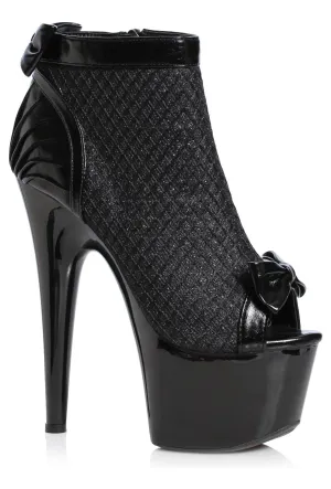 Ellie 709-FRANCESCA 7" Platform Open Toe Ankle Bootie