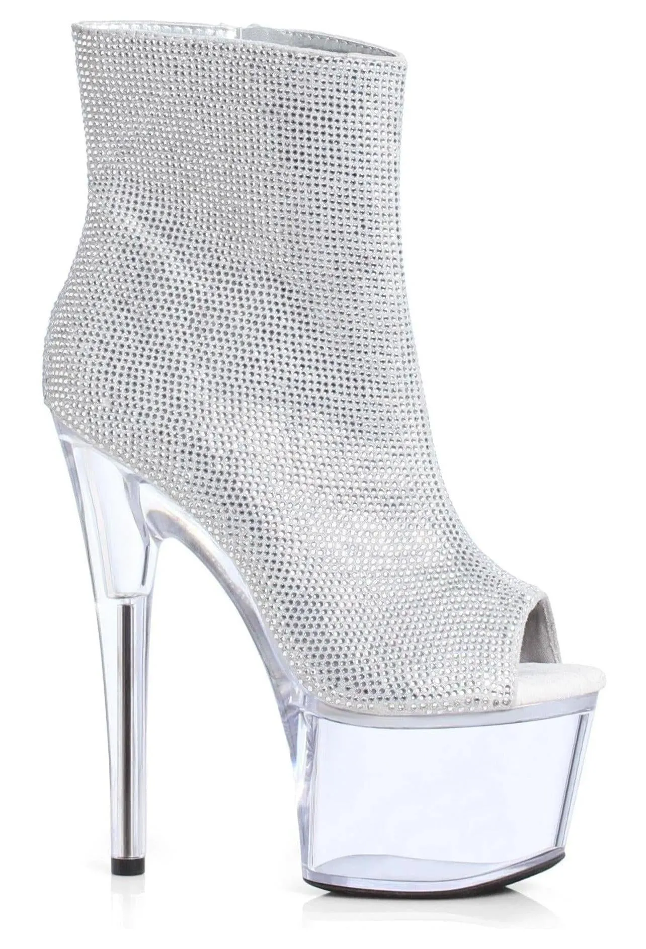 Ellie 709-LAVISH 7" Platform Shimmering Ankle Boot