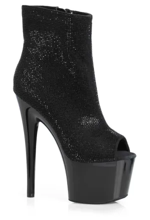 Ellie 709-LAVISH 7" Platform Shimmering Ankle Boot