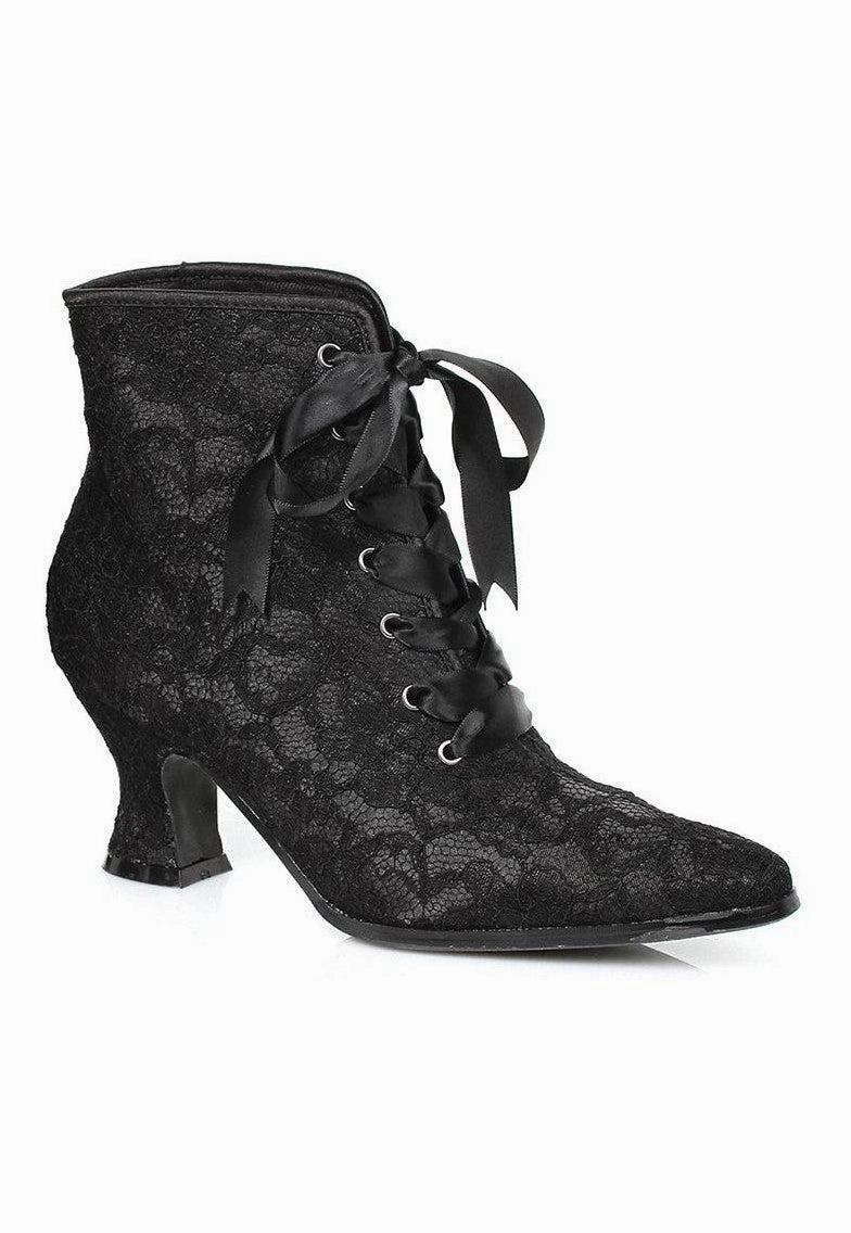 Ellie 253-ELIZABETH Victorian Lace Ankle Bootie