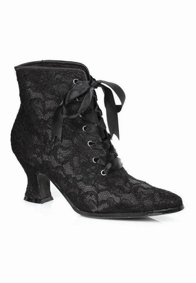 Ellie 253-ELIZABETH Victorian Lace Ankle Bootie