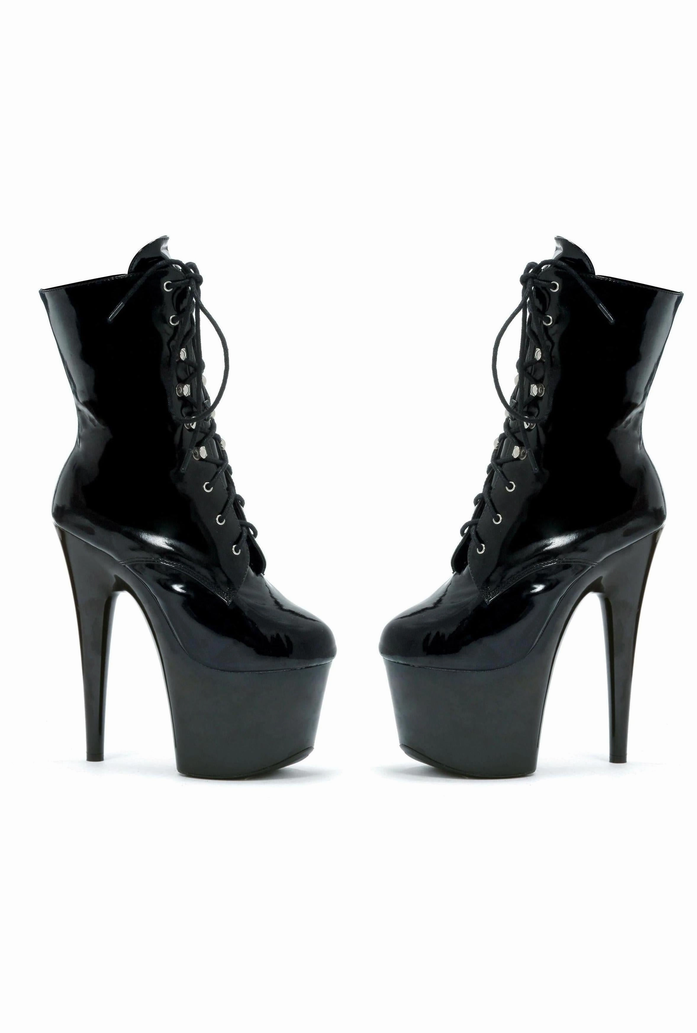 Ellie 709-ANGELA 7" Heel Ankle Boots W/Inner Zipper