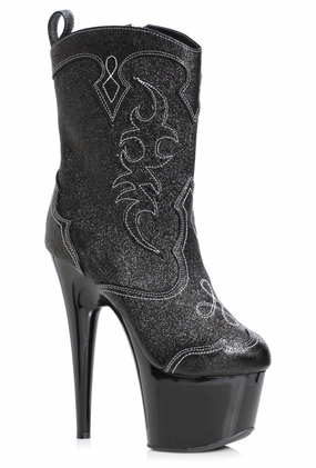 Ellie 709-CODY 7" Cowgirl Ankle Boot