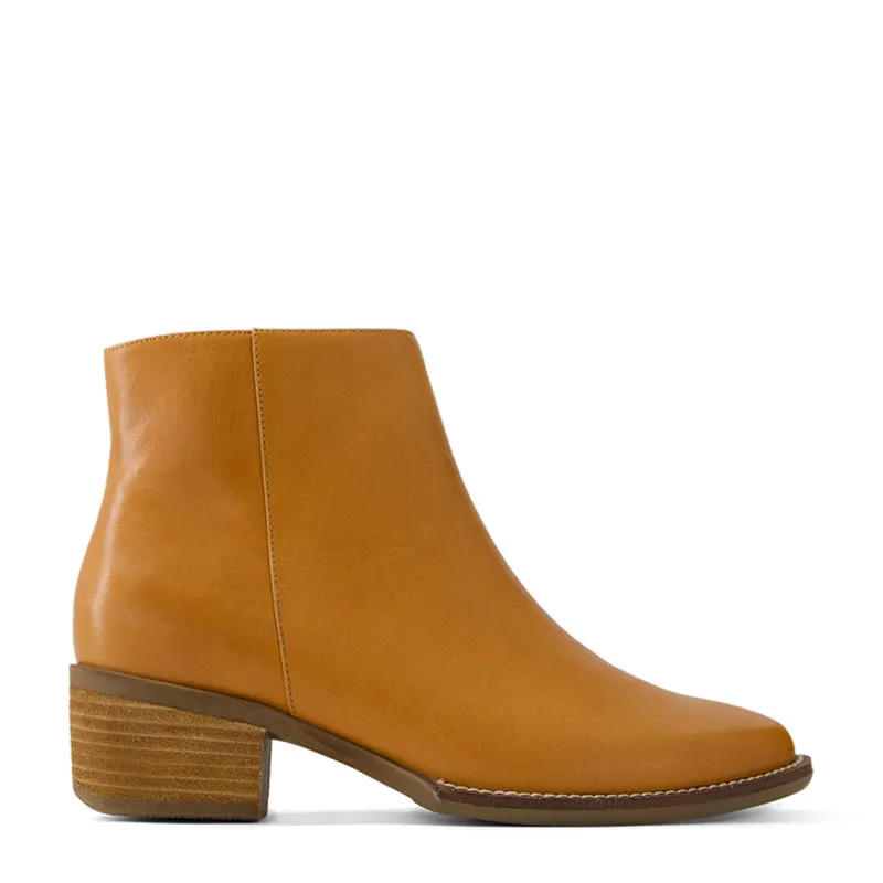 ELMER XF - TAN LEATHER ANKLE BOOTS