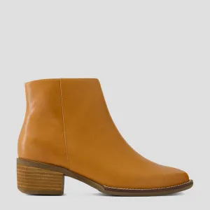 ELMER XF - TAN LEATHER ANKLE BOOTS