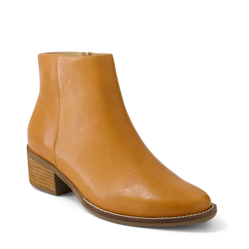 ELMER XF - TAN LEATHER ANKLE BOOTS