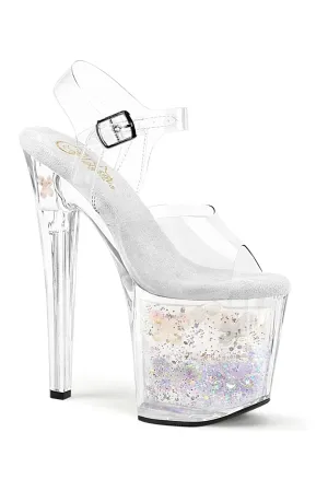 ENCHANT-708AQUA-02 Clear Vinyl Sandal