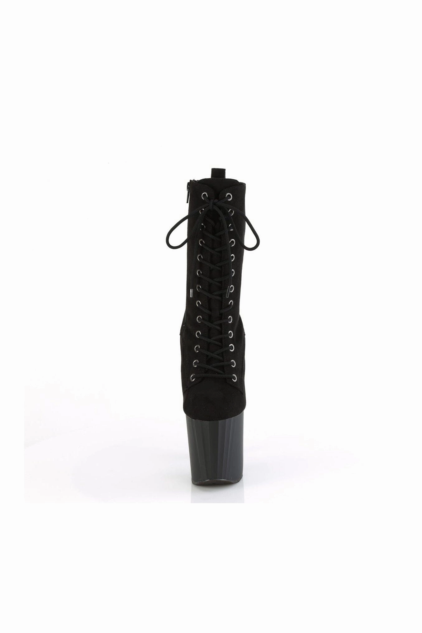 ENCHANT-1040 Black Faux Suede Knee Boot