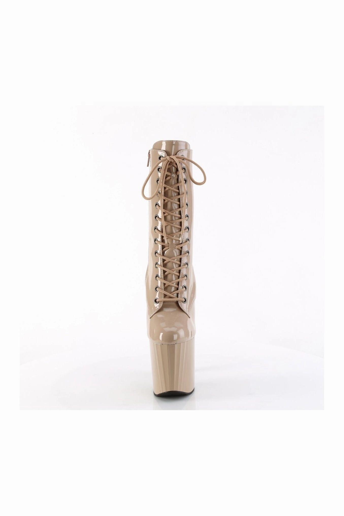 ENCHANT-1040 Nude Patent Ankle Boot