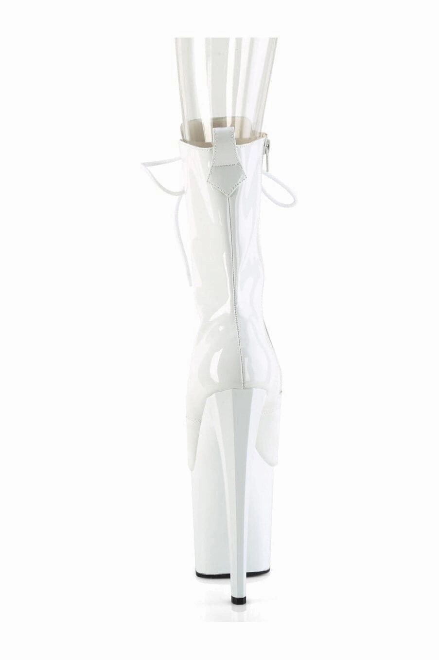 ENCHANT-1041 White Patent Ankle Boot